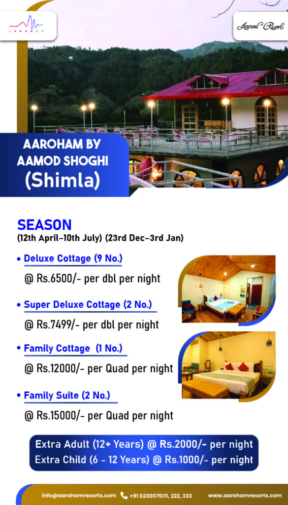 on season price list of shimla